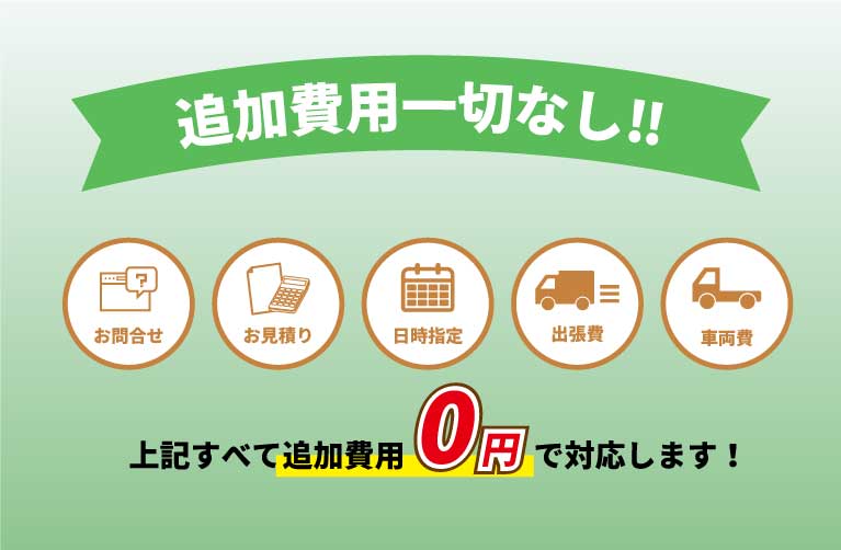 追加料金一切なし